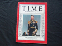 1937 MARCH 8 TIME MAGAZINE - KING GEORGE VI - T 555