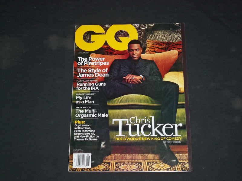2001 AUGUST GQ MAGAZINE - CHRIS TUCKER COVER - B 4262