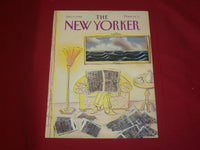 1990 JANUARY 8 NEW YORKER MAGAZINE FRONT COVER ONLY - GREAT ART FOR FRAMING