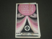 1928 RIVOLI UNITED ARTISTS PROGRAM - BROADWAY AT 49TH STREET - J 2393