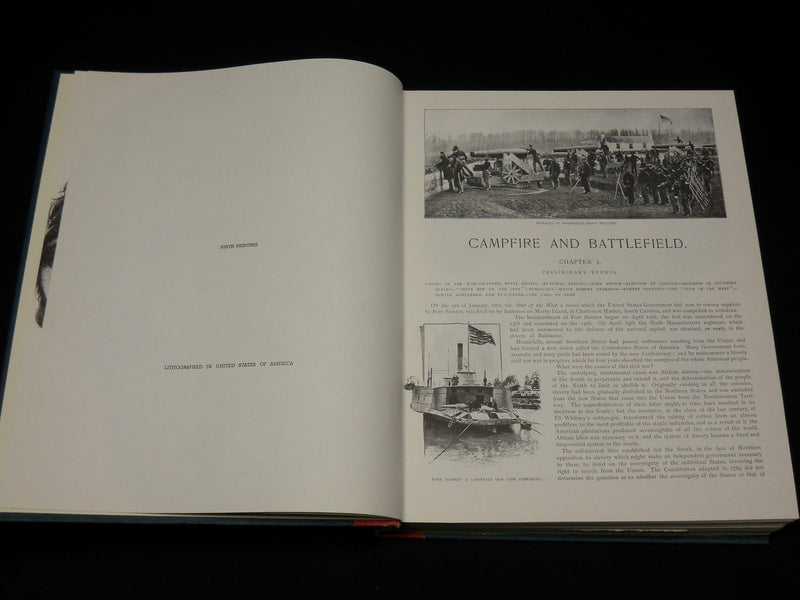 1967 CAMPFIRES AND BATTLEFIELDS HARDCOVER BOOK - CIVIL WAR - R 711S