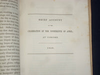 1850 ROBERT RANTOUL, JR. ORATION AT CONCORD, NEW HAMPSHIRE - J 4362