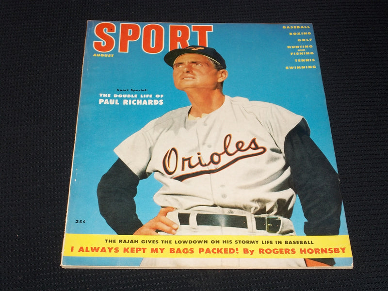 1955 AUGUST SPORT MAGAZINE - PAUL RICHARDS NFL MLB NBA NHL - E 16