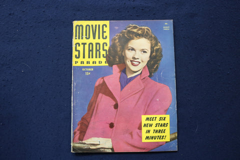 1945 OCTOBER MOVIE STARS PARADE MAGAZINE - SHIRLEY TEMPLE COVER - E 18032