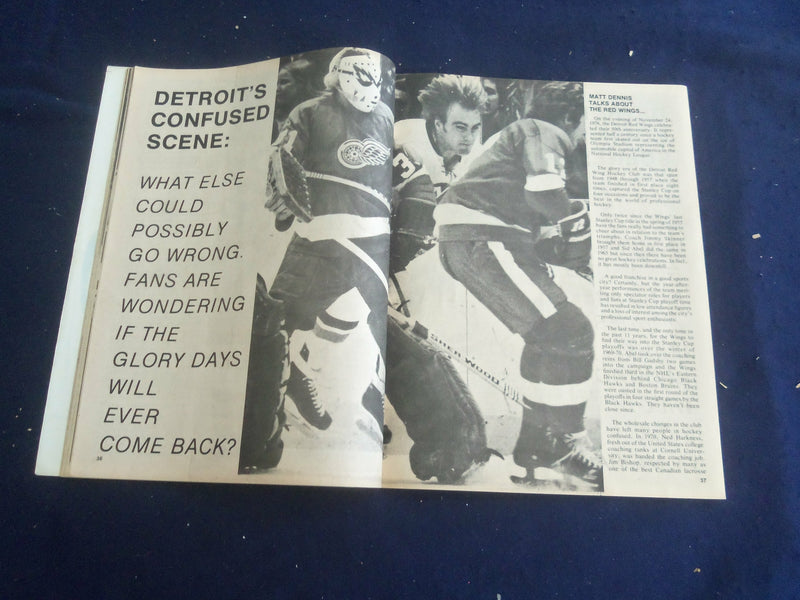1977 MAY HOCKEY PICTORIAL-WORLD MAGAZINE - REG LEACH COVER - ST 267D