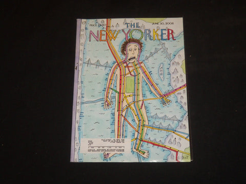 2008 JUNE 30 THE NEW YORKER MAGAZINE - ILLUSTRATED COVER - NY 2130