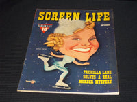 1941 SEPTEMBER SCREEN LIFE MAGAZINE - SONJA HENIE FRONT COVER - E 15057