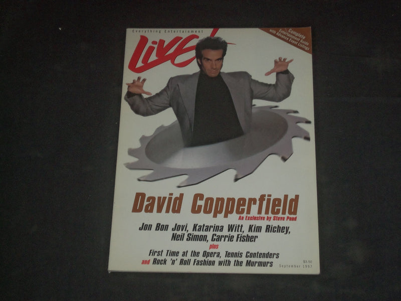 1997 SEPTEMBER LIVE, EVERYTHING ENTERTAINMENT MAGAZINE- DAVID COPPERFIELD- B 548