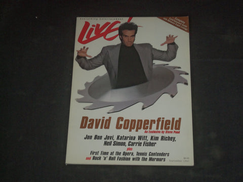1997 SEPTEMBER LIVE, EVERYTHING ENTERTAINMENT MAGAZINE- DAVID COPPERFIELD- B 548