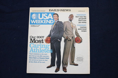 2007 OCT 12-14 USA WEEKEND MAGAZINE - STEVE NASH-DWYANE WADE COVER - E 18315
