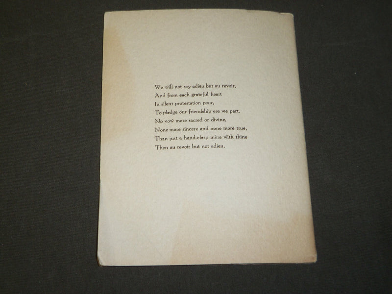 1923 NY COLLEGE OF DENTISTRY IOTA CHAPTER BANQUET PROGRAM - J 3665