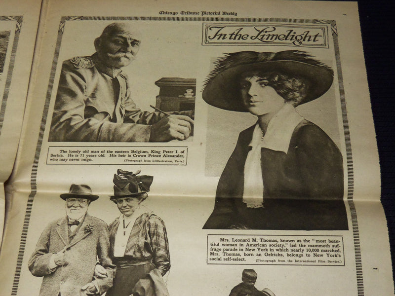1915 NOVEMBER 14 CHICAGO SUNDAY TRIBUNE NEWSPAPER ROTO SECTION -VILLA WIFE- K 55