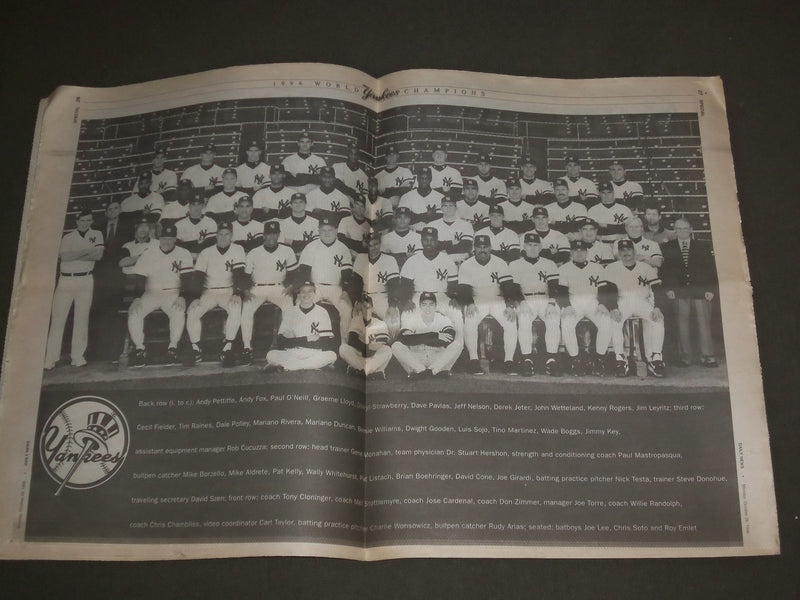 1996 OCTOBER 28 NEW YORK DAILY NEWS - NEW YORK YANKESS WIN WORLD SERIES- NP 3053