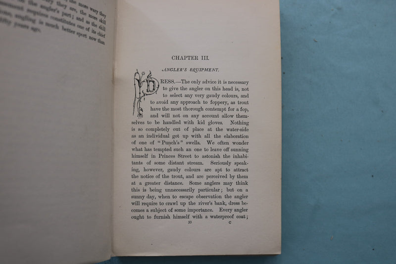 1905 THE PRACTICAL ANGLER HARDCOVER BOOK BY W.C. STEWART - KD 9700