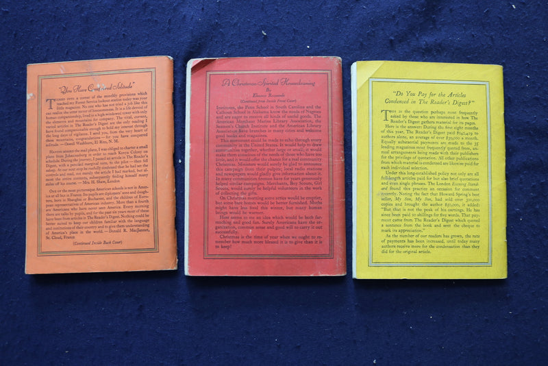 1935-1939 READER'S DIGEST MAGAZINE - LOT OF 9 - O 3444B