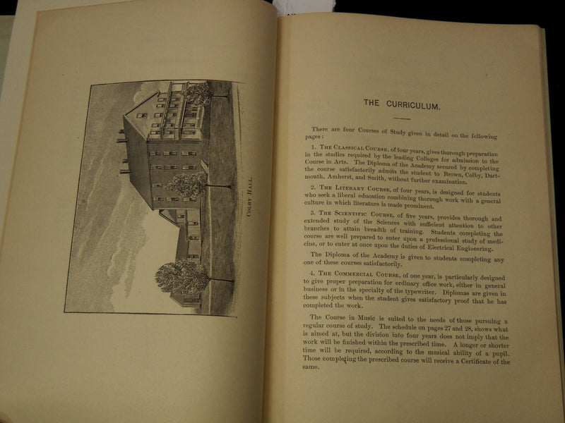 1894 COLBY ACADEMY CATALOGUE - NEW HAMPSHIRE - K 2711