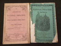 1852-1866 THE AMERICAN NATIONAL PREACHER MAGAZINE LOT OF 4 ISSUES - WR 430
