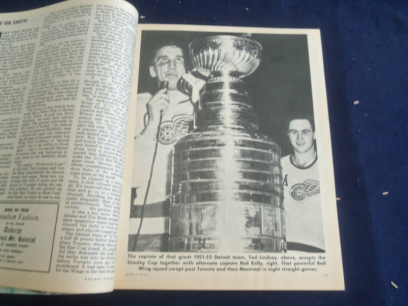 1972 APRIL HOCKEY PICTORIAL MAGAZINE - PETER MAHOVLICH COVER - ST 200X