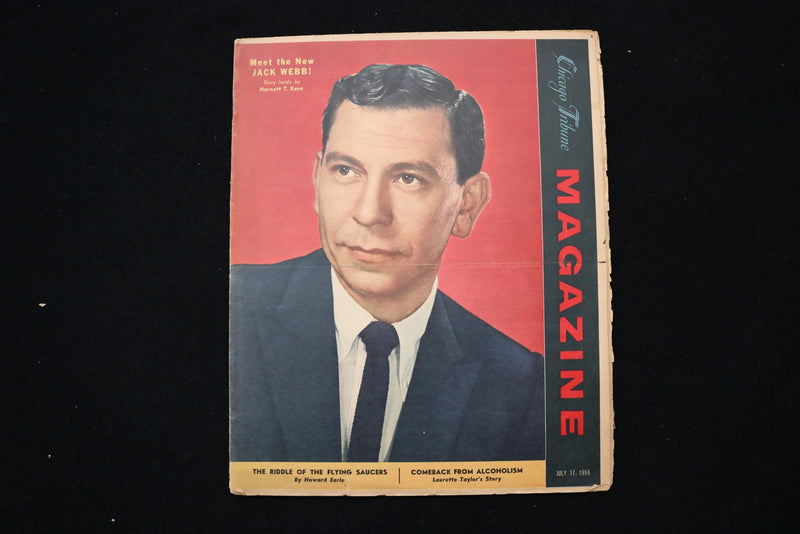 1955 JULY 17 CHICAGO TRIBUNE MAGAZINE - JACK WEBB COVER - E 26189