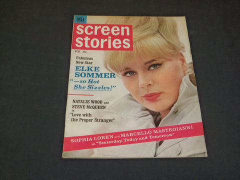 1964 FEBRUARY SCREEN STORIES MAGAZINE - ELKE SOMMER - SP 8183