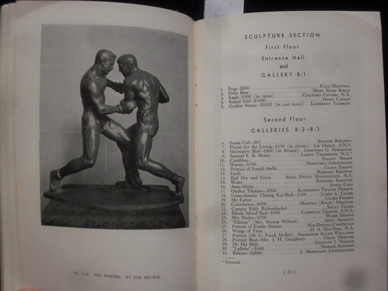 1944 NATIONAL ACADEMY 118TH ANNUAL EXHIBITION SOFTCOVER BOOK - NYC - J 9946