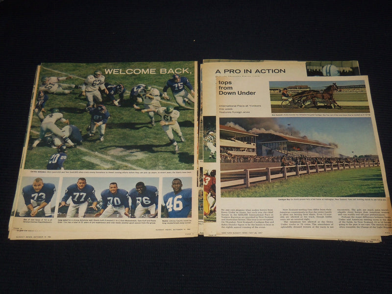 1950'S-1960'S SUNDAY COLOROTO MAGAZINE PHOTOS - 27 PIECES - SPORTS - NP 9181