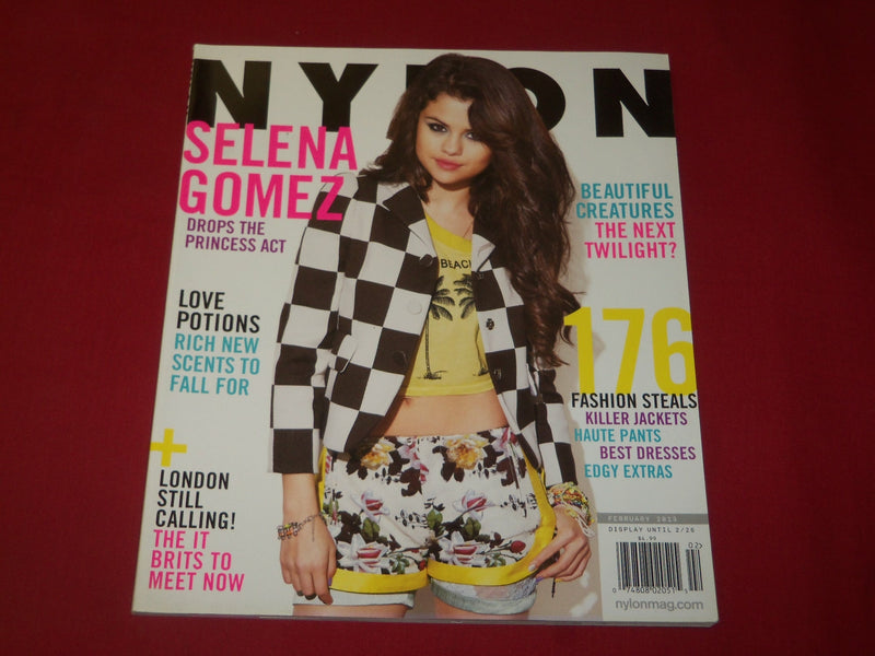 2013 FEBRUARY NYLON MAGAZINE - SELENA GOMEZ COVER - FASHION - RC 1341
