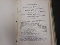 1906-1910 UNITED STATES LIVE STOCK SANITARY ASSOCIATION REPORTS VOLUME - KD 80N