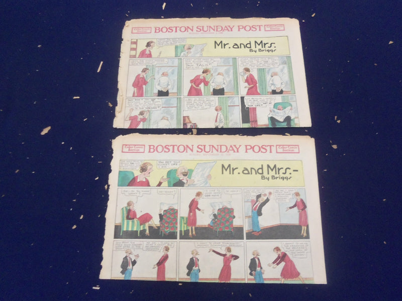 1928-1932 BOSTON SUNDAY POST COLOR COMICS - LOT OF 5 - NP 5205