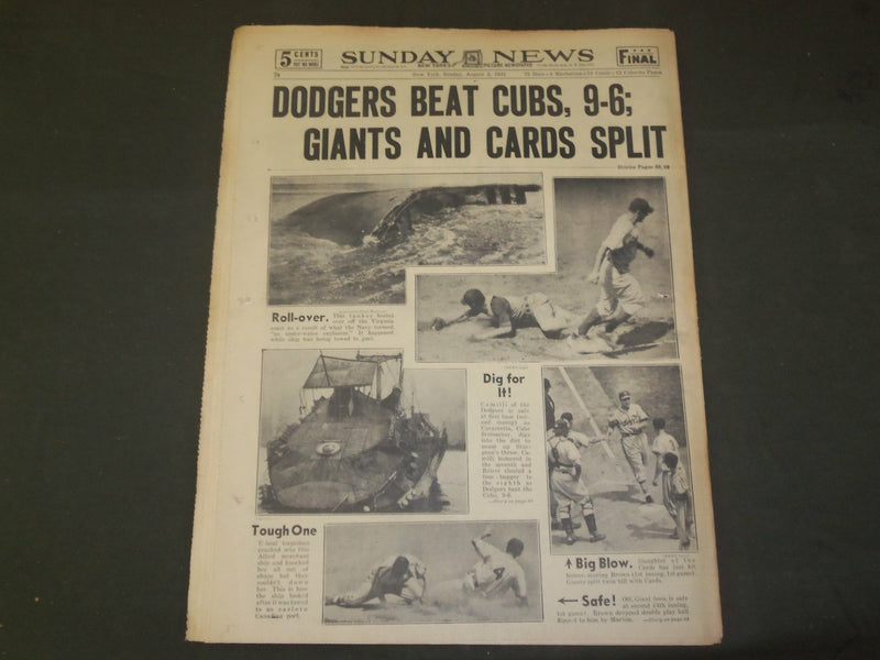 1942 AUGUST 2 NEW YORK SUNDAY NEWS - NAZIS 75 MI. BEYOND DON - NP 4300