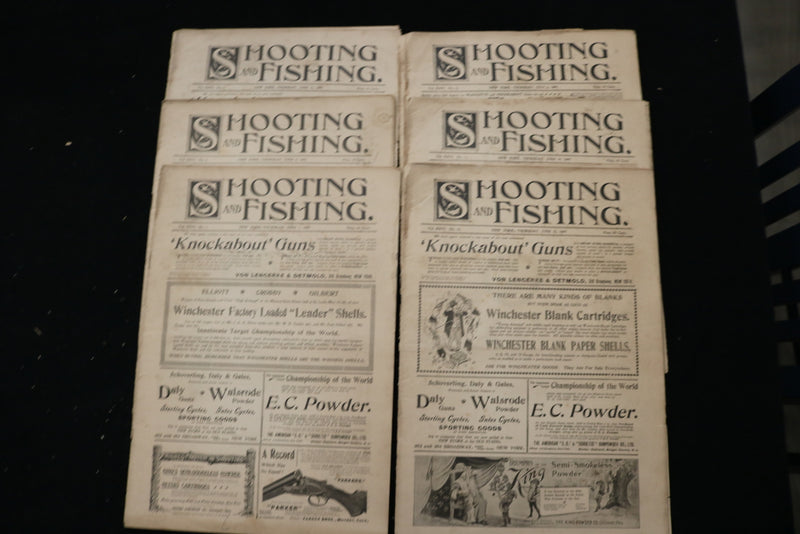 1899 SHOOTING AND FISHING MAGAZINE - LOT OF 41 - O 3698