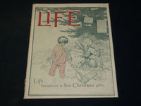 1906 DECEMBER 20 LIFE MAGAZINE - CHRISTMAS GIFTS COVER - NICE ILLUS. - B 4589Z