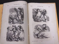 1872 OUR YOUNG FOLKS ILLUSTRATED MAGAZINE LOT OF 12 - GREAT STORIES - WR 105O