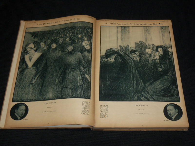 1916 FEB-AUG EUROPEAN WAR PICTORIAL BOOK - NEW YORK TIMES - R 711C