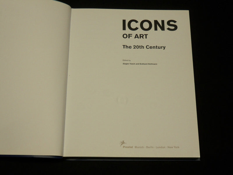 2003 ICONS OF ART THE 20TH CENTURY SOFTCOVER BOOK - GREAT PHOTOS - I 1980