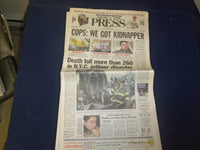 2001 NOV 13 ASBURY PARK PRESS NEWSPAPER - 260 DEAD IN NYC JET CRASH - NP 4219
