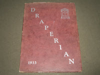 1933 DRAPERIAN DRAPER HIGH SCHOOL YEARBOOK - SCHENECTADY NEW YORK - J 2334