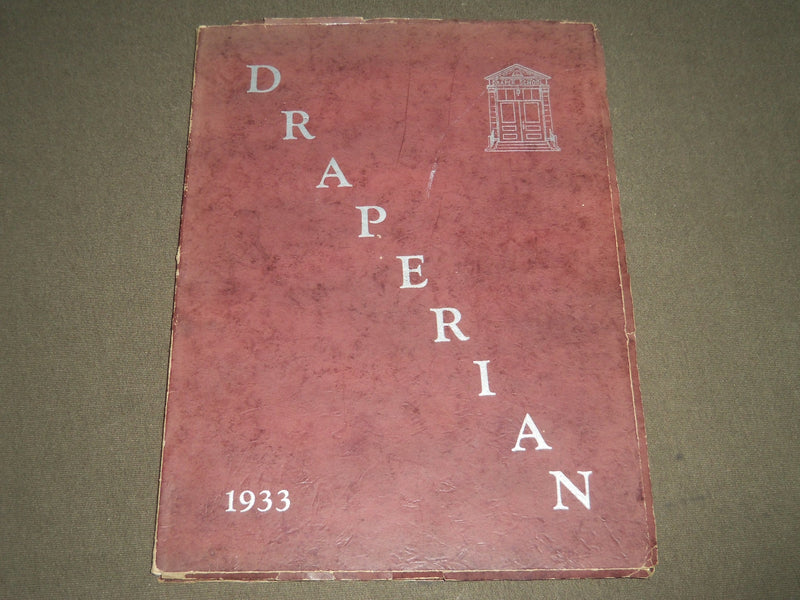 1933 DRAPERIAN DRAPER HIGH SCHOOL YEARBOOK - SCHENECTADY NEW YORK - J 2334