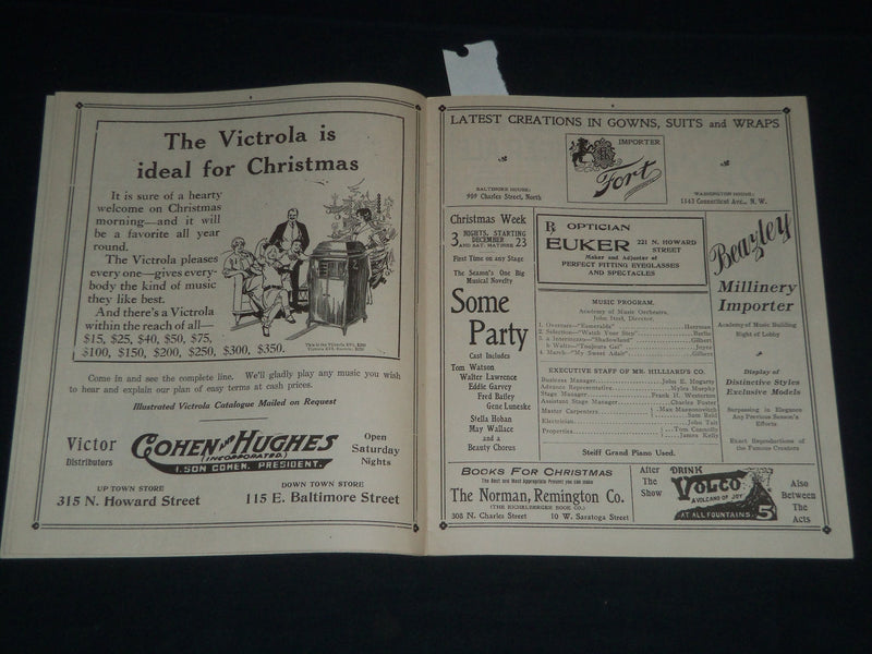 1915 DEC 6 WHAT BECAME OF DEEGAN FOLK? - NEW ACADEMY OF MUSIC PROGRAM - J 4087
