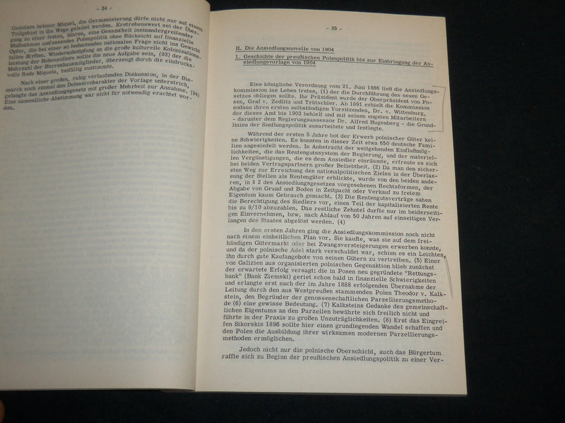 1963 DIE KONSERVATIVEN UND DIE PREUSSISCHE POLENPOLITIK GERMAN BOOK - J 6830