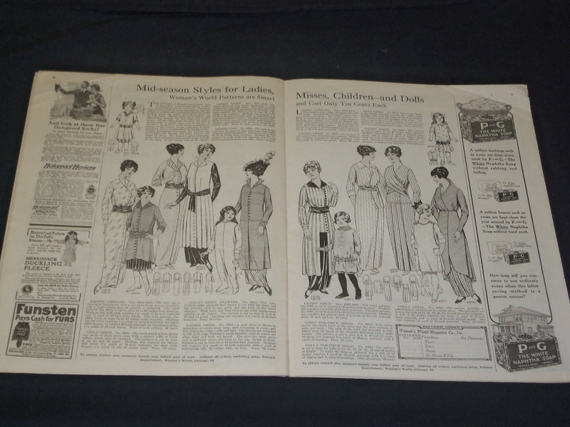 1914 DECEMBER WOMAN'S WORLD MAGAZINE - NICE ILLUSTRATIONS, STORIES & ADS - F 375