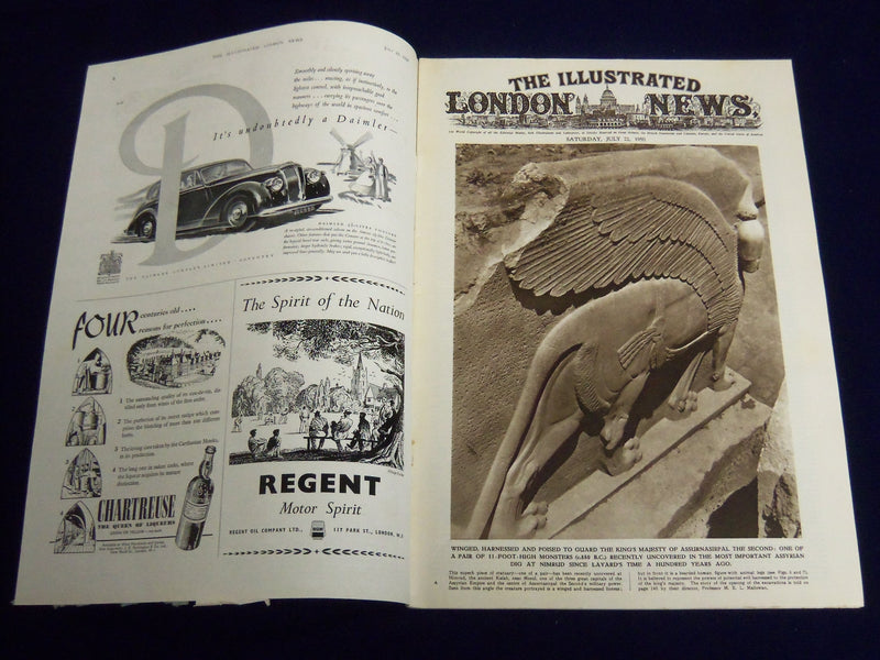 1950 JULY 22 ILLUSTRATED LONDON NEWS MAGAZINE - ASSYRIAN DIG - E 8142