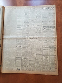 1921 NOV 22 NEW YORK TIMES NEWSPAPER-FRANCE NOT TO DEFEND LIBERTY ALONE -NT 8006