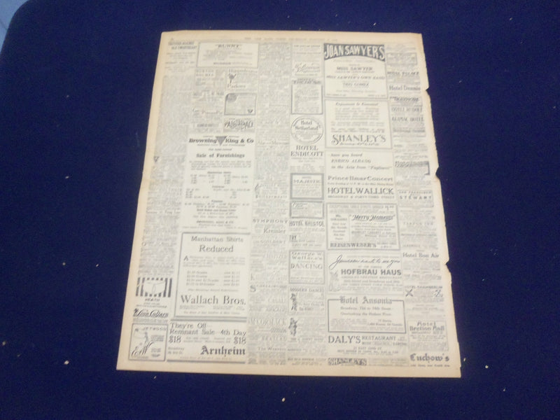 1916 JANUARY 6 NEW YORK TIMES - SECOND AMERICAN LOST ON THE PERSIA - NT 9053