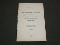 1858 CHURCH OF CHRIST IN YALE COLLEGE BOOK BY GEORGE P. FISHER - J 6204