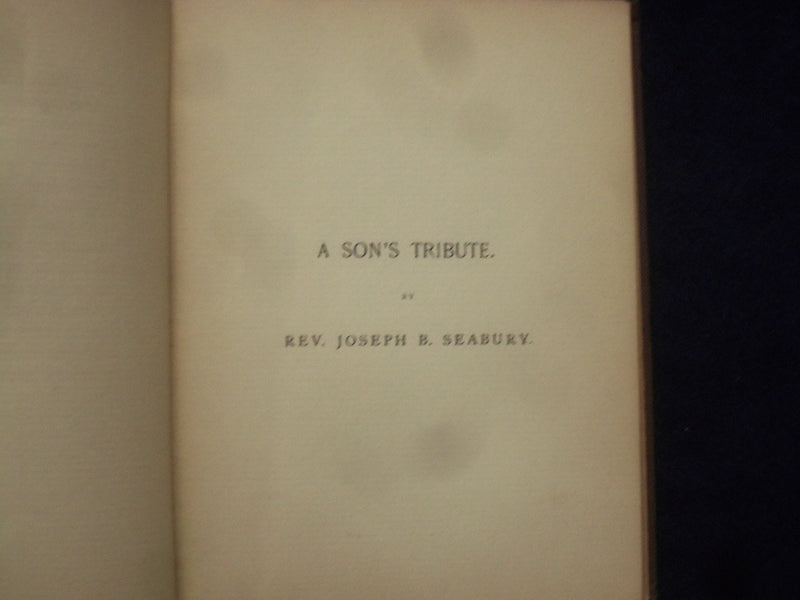 1879 MRS. CATHERINE BARRLETT SEABURG -A BIOLOGICAL SKETCH HARDCOVER BOOK - K 208