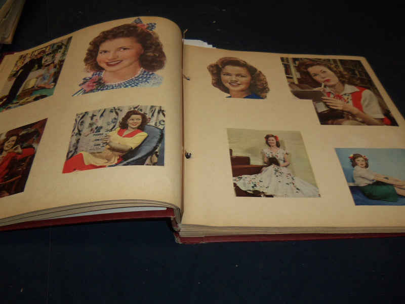 1940'S HOLLYWOOD MOVIE STARS SCRAPBOOK - GREAT PHOTOS - SHIRLEY TEMPLE - 34A
