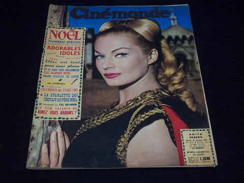 1960 DECEMBER 6 CINEMONDE MAGAZINE - ANITA EKBERG COVER - E 24825