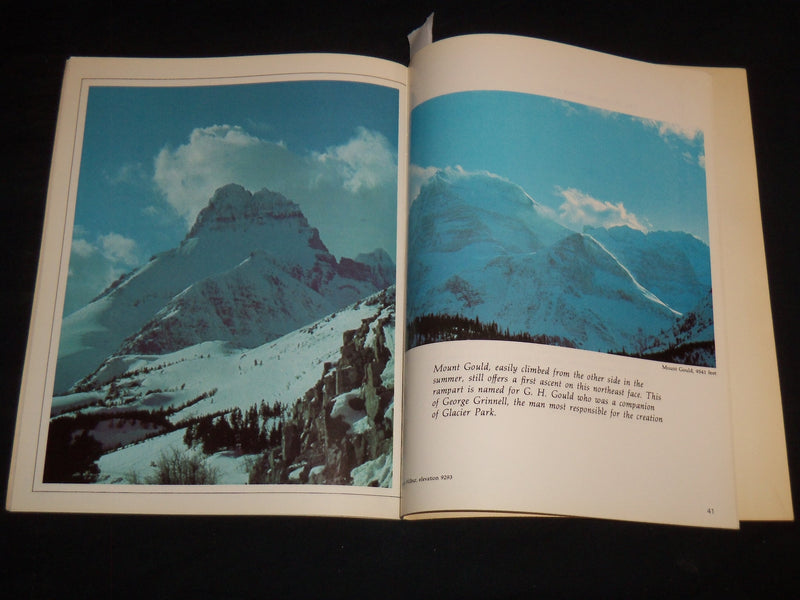 1972 GLACIER NATIONAL PARK TOUR BOOK - WINTER OF THE SLEEPING GIANTS - J 8890