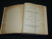 1867-1871 ROYAL SOCIETY LONDON CATALOGUE OF SCIENTIFIC PAPERS LOT OF 5 - KD 909M